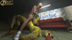 1boy 1girls 3d amazon_position amazonian_mating_press animated artist_name balls bench blonde_hair blue_gloves bouncing_breasts breasts cassie_cage defeated dog_tags dominant_female domination domination/submission erection female female_focus female_on_top femdom footwear fucked_into_submission fucked_senseless fucked_silly gif gloves grabbing hd hd_(traditional) held_down indoors interspecies juliojakers large_penis leg_grab light lizard lizard_humanoid lizardman logo male male/female male_anthro malesub medium_breasts mortal_kombat mortal_kombat_x mp4 necklace netherrealm_studios no_sound nude nude_female on_back on_top penis reptile reptile_humanoid reptilian reptilian_penis restrained riding rough rough_sex scales sex shadow short_hair sneakers solo_focus source_filmmaker squatting standing submissive submissive_male subway_station subway_train sunglasses tape taped_wrists teeth testicles tired tongue tongue_out train trample trampling uncensored underground white_footwear