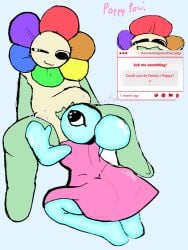 2d 2d_(artwork) 2d_artwork blowjob blowjob_face blowjob_only blowjob_pov bubble bubble_ass bubble_butt bubbles dandy's_world dandy_(dandy's_world) dandys_world flower flower_head flower_petals flowerpop flowers pink_dress poppy_(dandy's_world) rainbow roblox roblox_game sucking_off sucking_penis tagme thatsexyrat