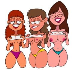 3girls 5tflld_artist5 background_characters bikini breast cartoon_network long_hair nipples tagme uncle_grandpa