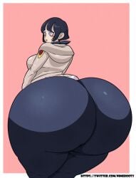 1girls artist_name ass ass_body ass_focus big_ass blue_hair blush breasts bubble_butt dumptruck_ass enormous_ass fat_ass female female_only huge_ass hyper hyper_ass hyuuga_hinata hyuuga_hinata(genin) large_ass looking_at_viewer looking_back massive_ass naruto naruto_(series) nimebooty shonen_jump short_hair shueisha tagme thick_thighs thunder_thighs twitter_link weekly_shonen_jump weekly_shounen_jump wide_hips