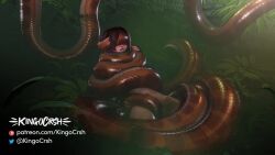 3d 3d_animation 3d_model ambiguous_penetration animated coiling coils constriction convenient_censoring giant_snake kingocrsh lara_croft lara_croft_(classic) mp4 nude python sfx snake snake_bestiality sound sound_effects tagme tomb_raider video