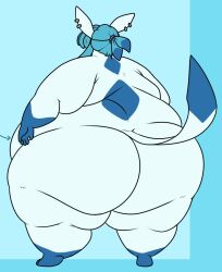 1boy big_ass bubble_butt chubunited eeveelution furry glaceon huge_ass male male_focus male_only overweight pokemon pokemon_(species) solo_male tagme thick_thighs wide_hips