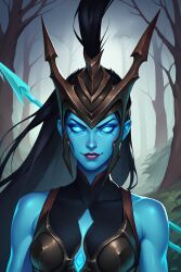 ai_generated civitai female ghost ghost_girl kalista killeruwu13_ai league_of_legends looking_at_viewer video_games