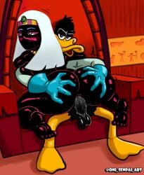 alien alien_girl anthro avian cartoon daffy_duck duck_dodgers fanart female interspecies male male/female oni_senpai oni_senpai_art queen_tyr'ahnee