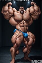 (mk2) ai_generated beard bodybuilder boner cum cum_drip erection flexing gay gay_sex hyper hyper_balls hyper_cock hyper_muscle hyper_muscular hyper_penis hyper_testicles male male_only muscle_god muscle_growth muscle_monster muscles muscular muscular_arms muscular_male muscular_thighs naked nude solo sweat tan_body thong