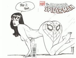 all_fours ass dat_ass marvel mary_jane_watson nude on_all_fours spider-man_(series) stephane_roux wife