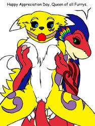 digimon januspeldragon renamon tagme