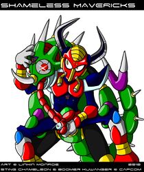 boomer_kuwanger link_monroe mega_man mega_man_x sting_chameleon tagme