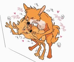 br'er_fox cum disney fox gay gay_sex heart japanese_text male/male orange_fur robin_hood_(character) robin_hood_(disney) song_of_the_south tagme