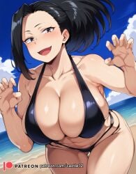 1girls ai_generated alternate_breast_size big_breasts breasts busty castle12 curvaceous curvy curvy_body curvy_female curvy_figure female huge_breasts large_breasts momo_yaoyorozu my_hero_academia sweat sweating sweaty sweaty_body sweaty_breasts thick_thighs thighs venus_body voluptuous