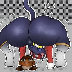 1boy animal_crossing ass balls ballsack big_ass domestic_cat goomba lolbear_9 nintendo non-human non-human_only penis punchy_(animal_crossing) socks tail thick_thighs thighs toony video_game video_game_character video_game_franchise video_games