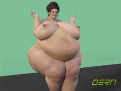 3d bbw belly big_belly big_breasts breasts brown_hair fat fat_belly fat_woman female female_pred huge_belly huge_breasts mature_female milf nipples obese obese_female oern overweight overweight_female same_size_vore thick_thighs vore wide_hips