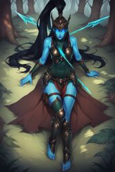 ai_generated civitai female ghost ghost_girl kalista killeruwu13_ai league_of_legends looking_at_viewer video_games