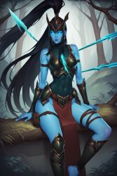 ai_generated civitai female ghost ghost_girl kalista killeruwu13_ai league_of_legends looking_at_viewer video_games