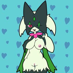 anthro anthro_only artist_request ass breasts female furry furry_female furry_only generation_9_pokemon meowscarada pokemon pokemon_(species) source_request