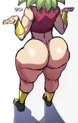 1girls ass ass_focus blackwhiplash dragon_ball dragon_ball_super female female_only kefla kefla_(dragon_ball) nude solo