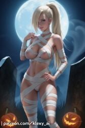 1girls ai-created ai_generated bandaged_arm bandages bangs bare_shoulders bat_(animal) blonde_hair blue_eyes blush boruto:_naruto_next_generations breasts candy claw_pose cleavage clothing cross curvaceous curvaceous_female curvaceous_figure curvy curvy_figure female female_focus female_only food full_moon graveyard hair_over_one_eye halloween halloween_bucket halloween_costume high_ponytail ino_yamanaka inviting inviting_to_sex jack-o'-lantern klexyai kneeling large_breasts long_hair looking_at_viewer mature_female milf moon mummy mummy_costume nail_polish naked_bandage naruto naruto_shippuden navel night night_sky open_mouth outdoors pelvic_curtain ponytail presenting presenting_ass presenting_breasts pumpkin red_nails revealing_clothes saliva saliva_trail seductive seductive_look seductive_smile sky smile solo sweat teeth thighs tied_hair tombstone tongue tongue_out tree trick_or_treat underboob voluptuous voluptuous_female