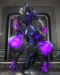 big_ass big_breasts breasts bubble_butt ember_(warframe) female huge_ass huge_breasts nokra_(warframe) qzk_forte saryn_(warframe) size_theft size_transformation tagme thick_thighs warframe wide_hips