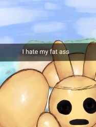 animal_crossing ass coco_(animal_crossing) creepy_eyes lagomorph lolbear_9 rabbit tagme