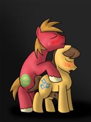 big_macintosh_(mlp) caramel_(mlp) cutie_mark earth_pony equine feral friendship_is_magic horse implied_sex male male_only my_little_pony nude pony sawsta toony yaoi