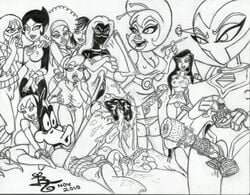 2010 anus counselor_dish crossover daffy_duck dc duck_dodgers futa_on_male futanari gaping_anus green_lantern_(series) intersex katma_tui looney_tunes queen_tyr'ahnee rlg soft_feathers the_new_cadet warner_brothers