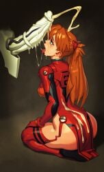 1girls alternate_outfit ass asuka_langley_sohryu blue_eyes bodysuit cock_worship cum cum_on_ass cum_on_body cum_on_face cum_string dress ejaculation facial female female_focus floating_penis garter_straps horsecock huge_cock kneeling large_penis loincloth long_hair long_penis male mass_production_eva medium_breasts neon_genesis_evangelion on_knees open_mouth orange_hair pelvic_curtain penis plugsuit red_hair rizdraws saliva saliva_trail sitting source_request stockings submissive tongue_out uniform year_request