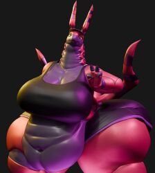 3d 3d_(artwork) 3d_model anaroth anthro ass belly belly_button big_ass big_belly big_breasts breasts fat fat_ass female hat huge_breasts large_ass large_breasts obese overweight overweight_female palmtreerothic pokemon pokemon_(species) revytea_(modeler) revyteachai scolipede smiling thick_ass thick_thighs thighs