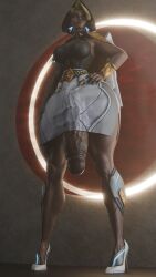 1futa 3d big_balls big_breasts bulge chocolate dark-skinned_futa domina flaccid flaccid_penis futa_only futanari high_heels low-angle_view manufatura muscular_futa overwatch posing self_upload solo tagme thick_ass thick_thighs veiny_penis