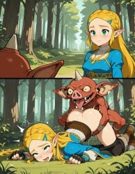 bokoblin from the legend of zelda