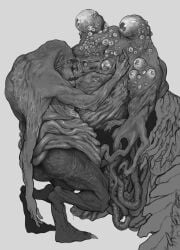 2boys anonymous_artist backsack big_penis body_horror confusion_(look_outside) drooling flesh_creature gay gore guro intimate look_outside male male_only meat_worm_(look_outside) monster multi_eye mutant no_humans non-human non-human_only saliva size_difference tentacle teratophilia tongue_kiss