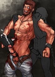 3boys abs arm_lock armlock artist_signature balls bara beard beaten biceps big_areola big_glans big_penis black_background black_body black_penis blood blood_drip blood_from_mouth blood_from_wound blood_on_face blood_stain breasts brown_hair bruise censor_bar censored censored_penis collarbone cross_scar cum cum_drip cum_explosion cum_on_penis cum_string daddy dilf eight_pack ejaculation erection extreme_content faceless_male fate/grand_order fate_(series) foreskin foreskin_folds frenulum frown furooke_(emdrakum) gay goatee gore guro hands-free hardcore height_difference hi_res injury king_of_huro knife looking_up male male/male male_only manly mature_male muscles muscular muscular_arms muscular_male muscular_neck napoleon_bonaparte_(fate) navel orgasm pain painful pants_down pecs penis pointless_censoring practically_nude pubic_hair r18g red_glans restrained restrained_arms retracted_foreskin sanpaku scar scar_on_arm scar_on_chest scar_on_leg scar_on_neck scar_on_penis scar_on_stomach scars_all_over semen shackles short_hair sideburns six_pack small_dom_big_sub small_pupils stab standing struggling sweat sweatdrop sweating sweaty thick_cum thick_penis threesome topless torture tough_guy trio unbuckled_belt uncircumcised uncut veiny_arms veiny_penis whip_marks wide_eyed yaoi