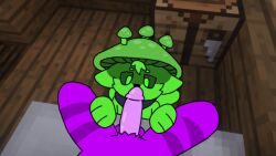 16:9 animated anthro duo genitals luppy_(mushroomwolf) lycori_(mushroomwolf) male male/male microsoft minecraft mojang mushroomwolf penis penis_sniffing sniffing widescreen xbox_game_studios