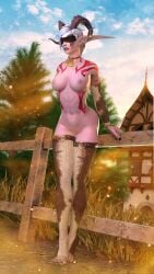 demon hunter (warcraft) from blizzard entertainment by bellakvo
