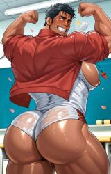 ai_generated bara bara_ass big_ass big_butt daddy dark-skinned_male dark_skin dat_ass dat_butt dilf fat_ass fat_butt flexing_arms flexing_both_biceps flexing_muscles gay huge_ass huge_butt juicy_ass juicy_butt large_ass large_butt male_only masculine_male massive_ass massive_butt muscular muscular_arms muscular_ass muscular_back muscular_legs muscular_male muscular_thighs older_male original_character seductive_body seductive_pose skimpy skimpy_clothes smile smiling smiling_at_viewer sweaty sweaty_ass sweaty_body teacher thick_ass thick_butt tight_clothing tight_pants vildfarelse