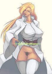 alliance_(warcraft) blackchain_(rennes) blizzard_entertainment blonde_hair bottomless breasts curvy erect_nipples fully_clothed hair huge_breasts human human_mage jaina_proudmoore kirin_tor large_breasts mage_(warcraft) no_panties plump pubic_hair source_request stockings thick_thighs thighhighs tights warcraft warcraft_3 wide_hips world_of_warcraft