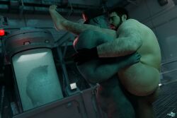 3d 3d_(artwork) 3d_model 3d_render anal anal_insertion anal_sex ass bara beard big_ass big_butt bubble_ass bubble_butt chris_redfield dat_ass dat_butt fat_ass fat_butt gay grey_skin huge_ass huge_butt large_ass large_butt male male_only mr_x muscular muscular_male resident_evil rikkisrenders round_ass round_butt standing_sex thick_ass thick_butt