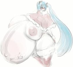 hatsune miku from vocaloid by caitdrawsstuff2