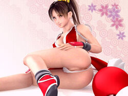 3d ass breasts cleavage fatal_fury female female_only human incise_soul king_of_fighters m-rs mai_shiranui panties panties_aside photoshop ponytail pussy solo tied_hair uncensored underwear