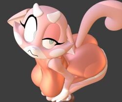 3d 3d_(artwork) anaroth annoyed annoyed_expression ass breasts cat_girl catgirl feline furry palmtreerothic planet_dolan shima_luan super_planet_dolan tail thick_ass thick_thighs youtube youtuber