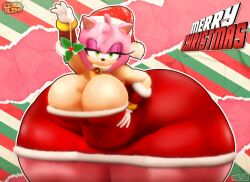 1girls amy_rose anthro ass big_ass big_breasts boots breasts bubble_butt christmas christmas_hat christmas_outfit cindablimp cleavage dumptruck_ass eulipotyphlan female female_only hedgehog huge_ass huge_breasts hyper_ass large_ass large_breasts looking_at_viewer mistletoe pink_body pink_hair seductive_look sega solo solo_female sonic_(series) sonic_the_hedgehog_(series) thick_thighs thunder_thighs wide_hips