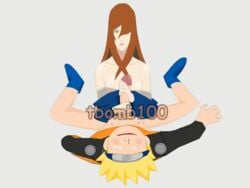 1boy 1girls animated female male mei_terumi naruto tbomb100 uzumaki_naruto watermark