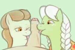 1boy 2girls friendship_is_magic granny_smith_(mlp) granny_smith_(young) hasbro mlp_g5 my_little_pony redintravenous smooth_skin tagme zoophilia