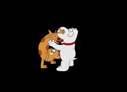 brian_griffin canine catdog catdog_(series) crossover family_guy feline fellatio furry interspecies male male_only multiple_males nickelodeon oral