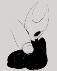 big_breasts big_penis breasts female hollow_knight hornet_(hollow_knight) huge_cock jinx_doodle penis tagme