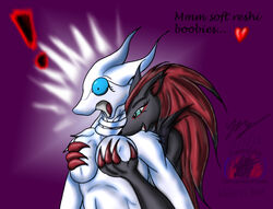 anthro breasts claws color female female_only fur furry interspecies multiple_females pokemon pokemon_(species) reshiram snowfyre tagme yuri zoroark