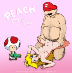 female human male mario mario_(series) nintendo princess_peach s2x straight toad_(mario)