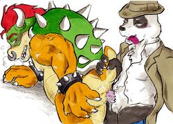 bowser daigaijin green_shell horns koopa male_only mario_(series) nintendo shell spiky_shell super_mario_bros. tagme