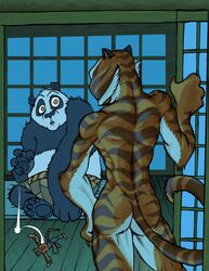 anthro dreamworks fat fat_man grimsoncrow kung_fu_panda kung_fu_panda_(movie) master_tigress paramount_pictures po tagme