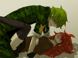 blush breasts clothed_rape flaky_(htf) flippy_(htf) happy_tree_friends rape red_hair