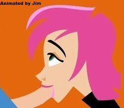 animated erin_esurance esurance mascot oral pink_hair